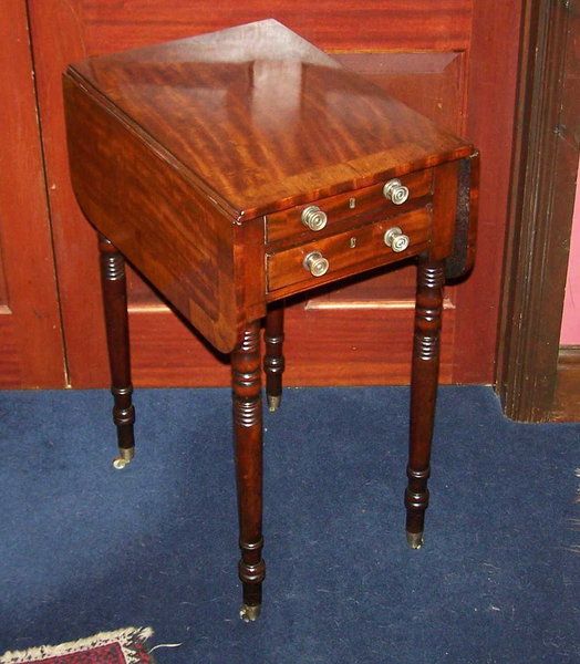 Antique Regency Period Mahogany Baby Pembroke Table
