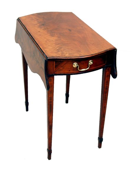 Antique Georgian Mahogany Serpentine Pembroke Table – S&S Timms Antiques