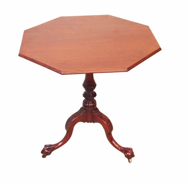 Antique 18th Century Mahogany Tripod Table