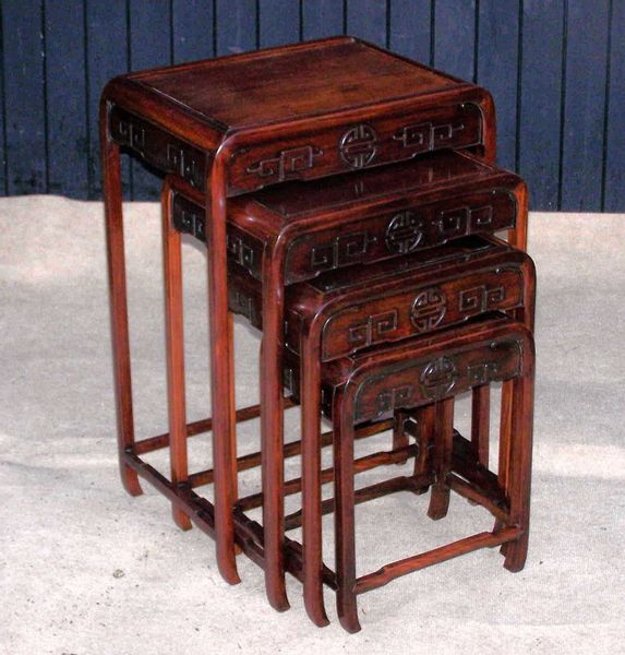 Antique Oriental Nest Of Tables