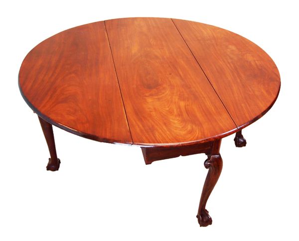 Antique 18th Century Mahogany Drop Leaf Dining Table