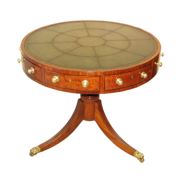 Antique Small Early 19th Century Georgian Mahogany Drum Table