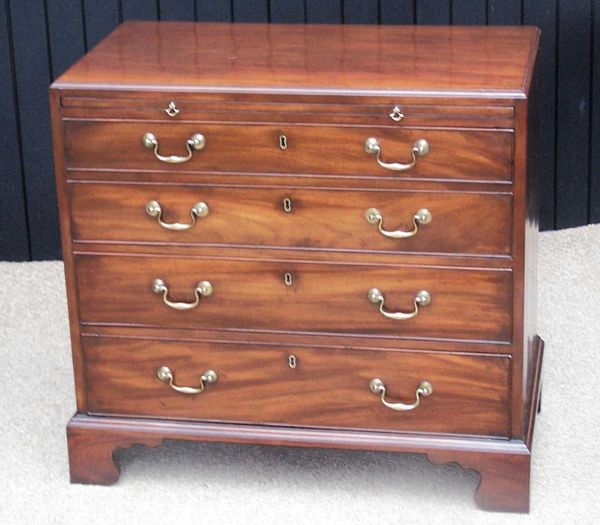 Antique Mahogany Chest With A Slide
