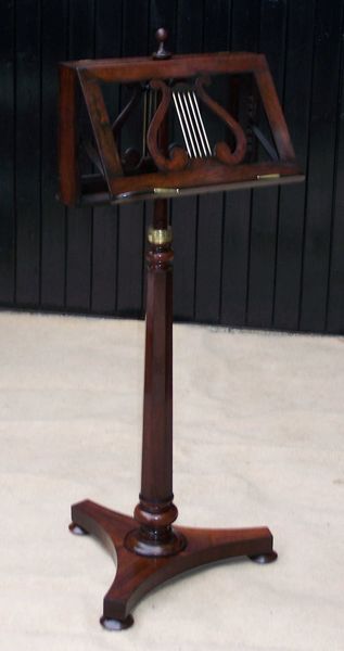Antique Rosewood Duet Music Stand