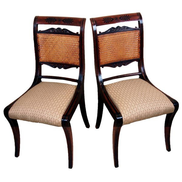 Antique Regency Mahogany Pair of Chairs
