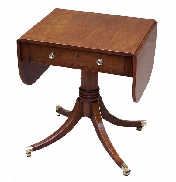 Antique Pedestal Sofa Table