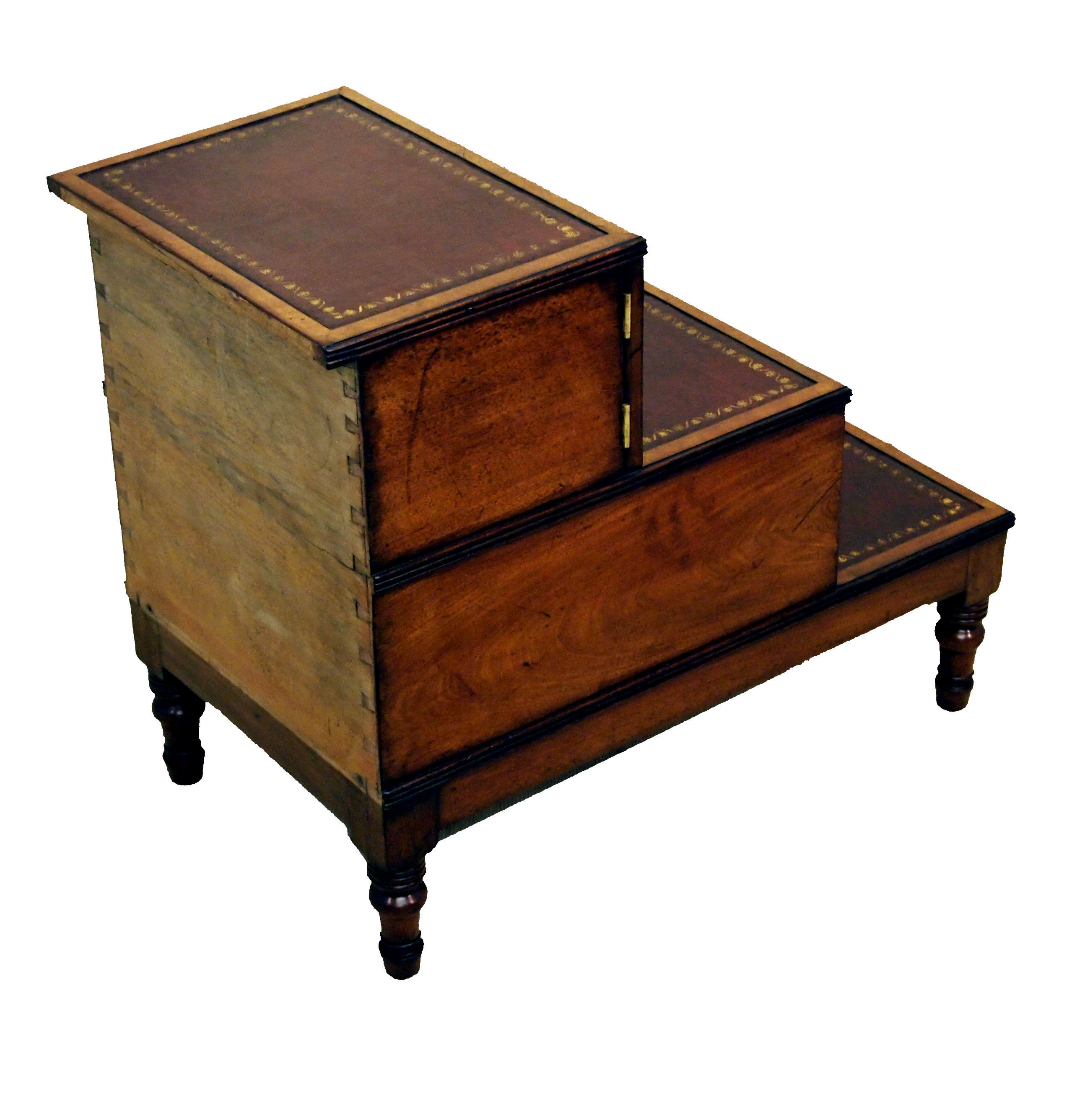 Antique Mahogany Bedsteps S&S Timms Antiques