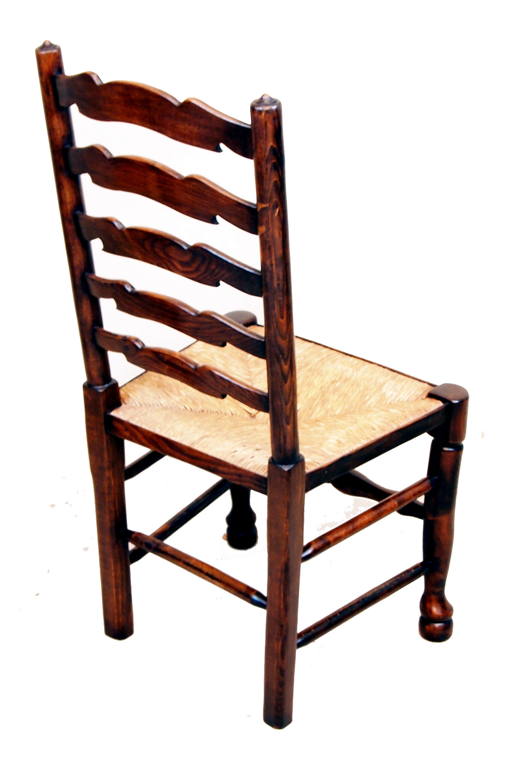 Antique Set 6 Ladderback Dining Chairs S&S Timms Antiques
